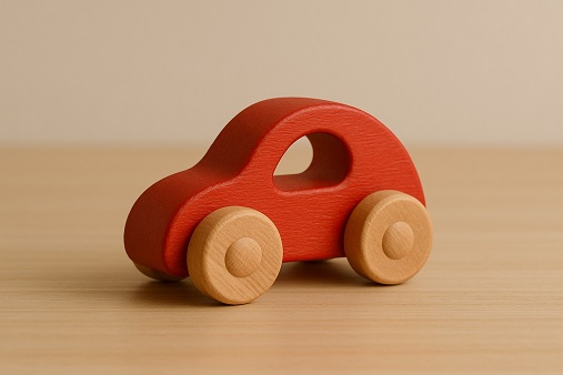 Wooden toy car